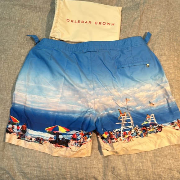 Orlebar Brown Bulldog swimsuit. Worn once. Size 38 with adjustable side tabs. - Picture 2 of 3